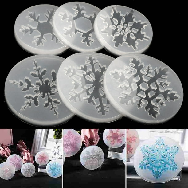 Resin Epoxy Mould Christmas Snowflake Silicone Mold DIY Jewelry Pendant Craft